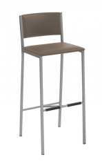 Naber Tablon Sienna 3K, Hocker, Gestell edelstahlfarbig, Bezug taupe, 3038062