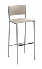 Naber Tablon Sienna 3K, Hocker, Gestell edelstahlfarbig, Bezug ecru, 3038070