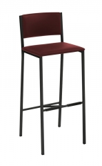 Naber Tablon Sienna 3K, Hocker, Gestell schwarz, Bezug bordeauxrot, 3038079