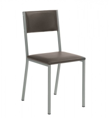 Naber Tablon Sienna 1K Stuhl, Gestell edelstahlfarbig, Bezug schlamm, 3038165