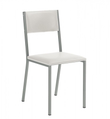 Naber Tablon Sienna 1K Stuhl, Gestell edelstahlfarbig, Bezug creme, 3038167