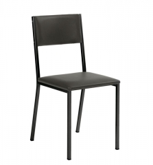 Naber Tablon Sienna 1K Stuhl, Gestell schwarz, Bezug dunkelgrau, 3038174