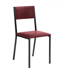 Naber Tablon Sienna 1K Stuhl, Gestell schwarz, Bezug bordeauxrot, 3038179