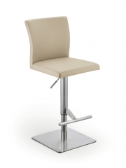 Naber Tablon Buono K Hocker, Gestell Edelstahl, Bezug schlamm hell, 3038135