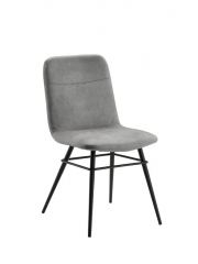 Naber Tablon Felice 1WS Stuhl, Gestell schwarz, Bezug hellgrau, 3038340