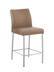 Naber Tablon Barile 2L Hocker, Gestell Edelstahl, Bezug Echtleder camel, 3038142