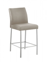 Naber Tablon Barile 2L Hocker, Gestell Edelstahl, Bezug Echtleder mastic, 3038143