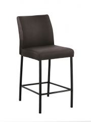 Naber Tablon Barile 2L Hocker, Gestell schwarz, Bezug Echtleder caffee, 3038156