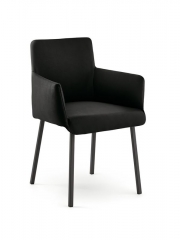 Naber Tablon Diego K Stuhl, Gestell schwarz, Bezug schwarz, 3038201