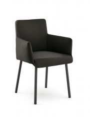 Naber Tablon Diego K Stuhl, Gestell schwarz, Bezug dunkelgrau, 3038204