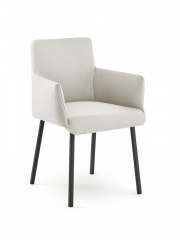 Naber Tablon Diego K Stuhl, Gestell schwarz, Bezug creme, 3038207