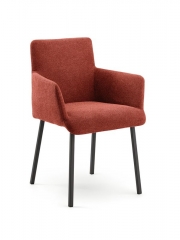 Naber Tablon Diego S Stuhl, Gestell schwarz, Bezug rot, 3038222