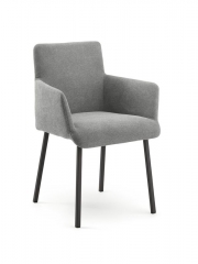 Naber Tablon Diego S Stuhl, Gestell schwarz, Bezug hellgrau, 3038224