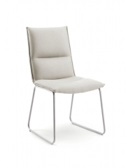 Naber Tablon Mila K Stuhl, Gestell edelstahlfarbig, Bezug creme, 3038277