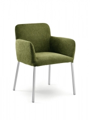 Naber Tablon Jole S Stuhl, Gestell edelstahlfarbig, Bezug gr�n, 3038256