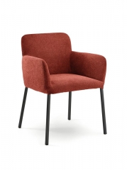 Naber Tablon Jole S Stuhl, Gestell schwarz, Bezug rot, 3038252