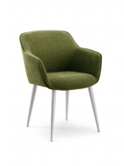 Naber Tablon Ella S Stuhl, Gestell edelstahlfarbig, Bezug gr�n, 3038246