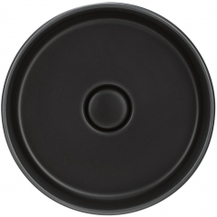 Naber Patera 40, Aufsatzwaschbecken Keramik rund, nero, 1091102