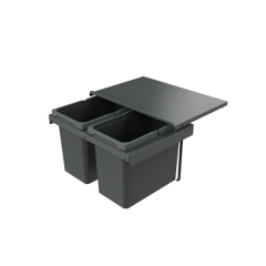 Naber Selectakit Cox� Base 360 S/900-4 Abfallsammler f�r Frontausz�ge, mit Biodeckel, hellgrau, 8012552