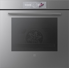 V-ZUG CombairSteamer V6000 60, Dampfbackofen, Spiegelglas platinum, 2303800014, mit 5 Jahren Garantie!