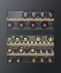 V-ZUG Winecooler UCSL 60, Weink�hlschrank, Spiegelglas schwarz, Rechtsanschlag, mit 5 Jahren Garantie!