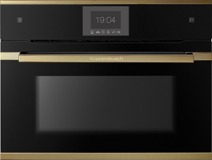 K�ppersbusch CBD 6550.0 S4 AirFry, Kompakt-Backofen schwarz / Gold, mit 5 Jahren Garantie!
