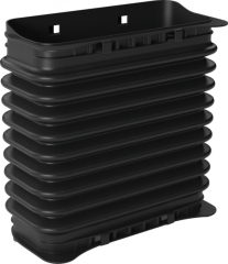 Neff Z861SS2, Flachkanalbogen Verbindungsst�ck weiblich, schwarz