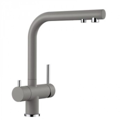 Blanco Fontas II, Hochdruck Festauslauf, Silgranit-Look alumetallic, 523131