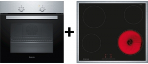 Constructa CX3BS603, Backofen-/Kochfeld-Set, CA321255 + CF1M00050, EEK: A, mit 5 Jahren Garantie!