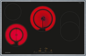 Constructa CA328355, Elektro-Glaskeramikkochfeld, 80 cm, Edelstahlrahmen, mit 5 Jahren Garantie!