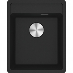 Franke Maris MRG 610-37 A Fragranit+, Einbausp�le Armaturenbank, Handbet�tigung, Black matt, 114.0658.217