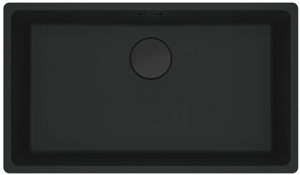 Franke Maris MRG 210/110-72 Fragranit+, fl�chenb�ndig Unterbau, Drehknopfventil, Black Matt-Black Collection, 114.0659.122
