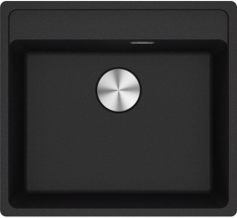 Franke Maris MRG 210/110-52 A Fragranit+, fl�chenb�ndig Unterbau, Armaturenbank, Druckknopfventil, Onyx, 114.0659.057