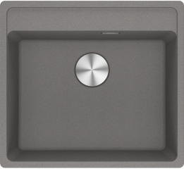 Franke Maris MRG 210/110-52 A Fragranit+, fl�chenb�ndig Unterbau, Armaturenbank, Druckknopfventil, Steingrau, 114.0659.059