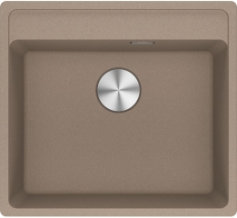 Franke Maris MRG 210/110-52 A Fragranit+, fl�chenb�ndig Unterbau, Armaturenbank, Druckknopfventil, Cashmere, 114.0659.082