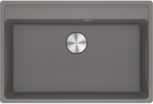 Franke Maris MRG 210/110-72 A Fragranit+, fl�chenb�ndig Unterbau, Armaturenbank, Druckknopfventil, Steingrau, 114.0659.101