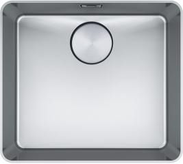 Franke Mythos MYX 210-45 Einbaubecken, Edelstahl, Handbet�tigung, 127.0658.064