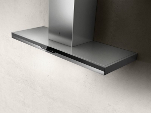 Elica Meteorite IX/A/90 Wandhaube Edelstahl und schwarzes Glas, PRF0147272. Mit 5 Jahren Garantie!