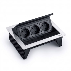 Naber Evoline� FlipTop Push Einbausteckdose Edelstahl, 8031160