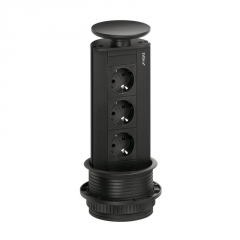 Naber Evoline� Port 1, Energiebox versenkbar, schwarz matt, 8031174