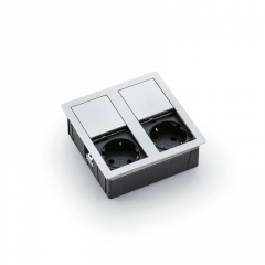 Naber Plaza 2, Steckdosenelement Edelstahl geb�rstet, 7053160