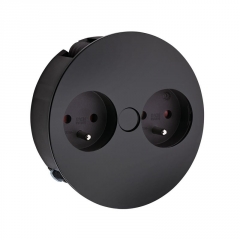 Naber Twist USB A, Steckdosenelement schwarz matt, mit belgischen franz�sischen Steckdosen, 7053085