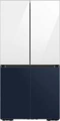 Samsung RF65A96768A/EG, French Door K�hl-/Gefrierkombination, Clean White & Clean Navy, 183 cm, Mit 5 Jahren Garantie!