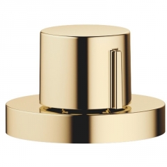 Dornbracht Exzenterbet�tigung mit runder Rosette, mit Drehknopf, Messing, 10710970-09