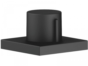 Dornbracht Exzenterbet�tigung mit Drehknopf, (eckige Rosette) Schwarz matt, 10711970-33