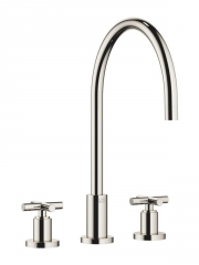 Dornbracht Tara Dreilochbatterie, Hochdruck, Platin, 20815892-08