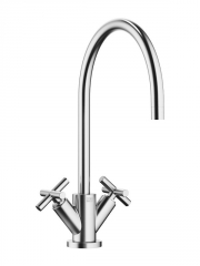 Dornbracht Tara Armatur, Hochdruck, Chrom geb�rstet, 22815892-93