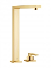 Dornbracht Lot Einhebelmischer, Zweilochbatterie mit Einzelrosetten, Hochdruck, Messing geb�rstet, 32800680-28