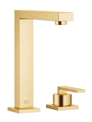 Dornbracht Lot Einhebelmischer Bar Tap, Zweilochbatterie mit Einzelrosetten, Hochdruck, Messing geb�rstet, 32805680-28