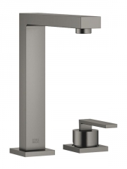 Dornbracht Lot Einhebelmischer Bar Tap, Zweilochbatterie mit Einzelrosetten, Hochdruck, Dark Platinum geb�rstet, 32805680-99
